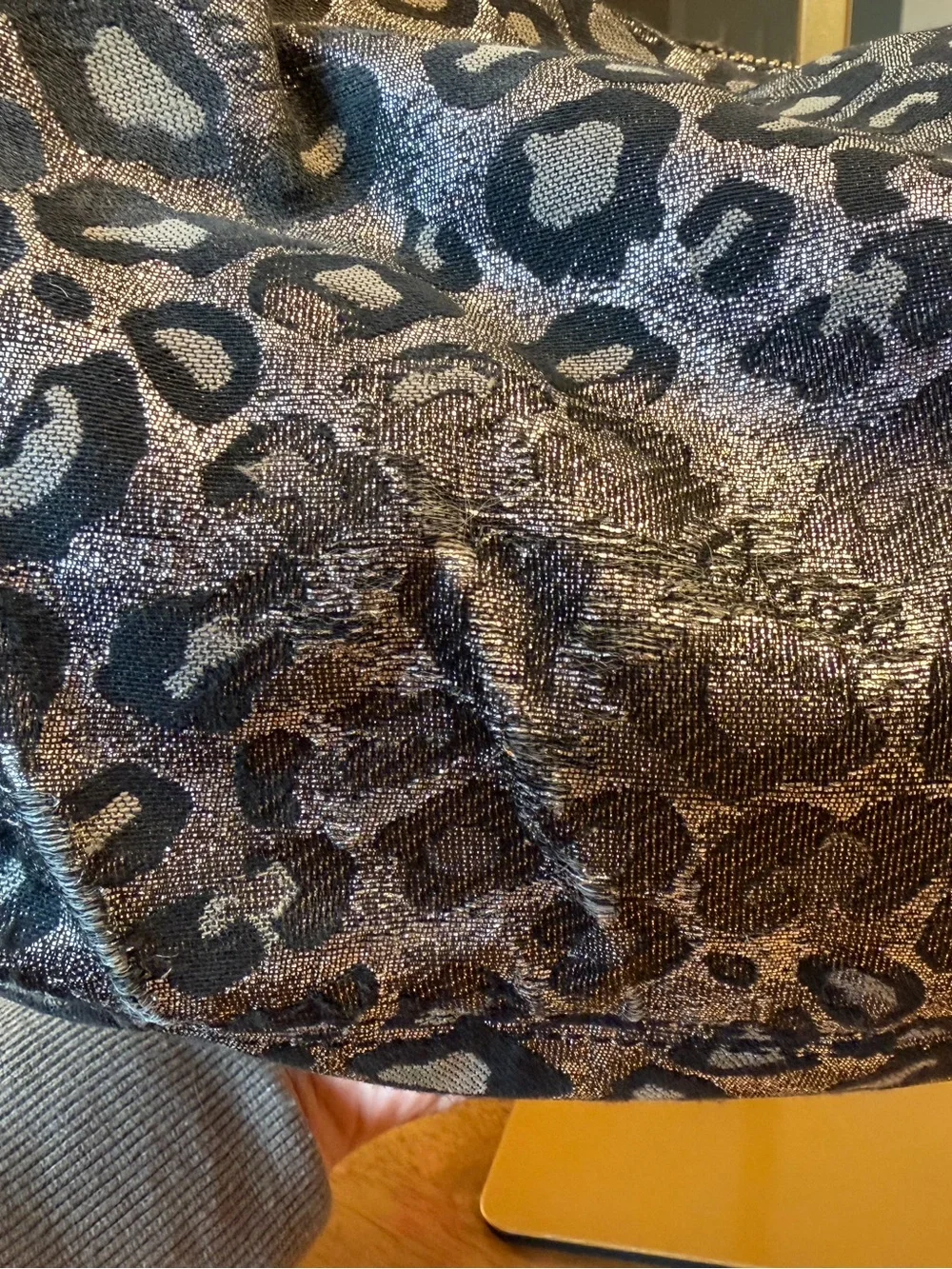 Authentic Rare Coach Ocelot Print Metallic Hobo Bag F21063